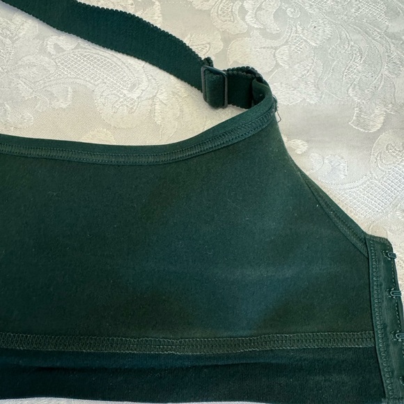 Cacique Bra Size 40D Unlined Full Coverage No‎ Wire Green Lace Stained - Picture 10 of 11